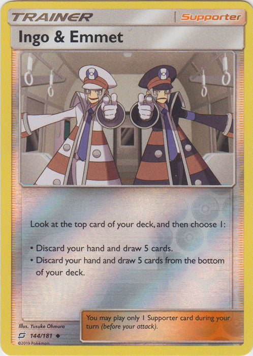 Ingo & Emmet - 144/181 - Uncommon - Reverse Holofoil