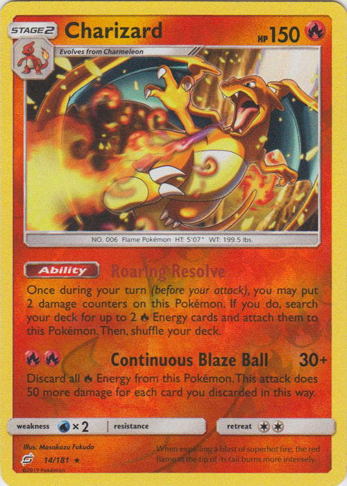 Charizard - 14/181 - Rare - Reverse Holofoil