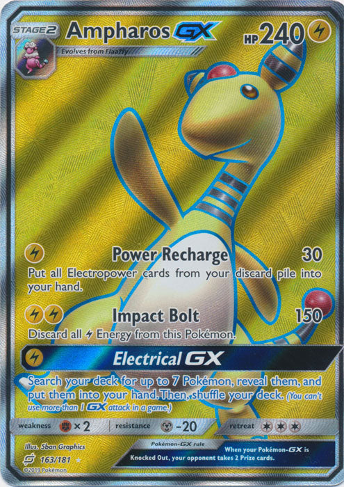 Ampharos GX (Full Art) - 163/181 - Ultra Rare