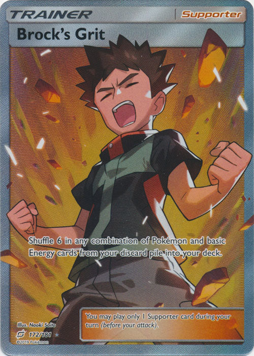 Brock's Grit (Full Art) - 172/181 - Ultra Rare