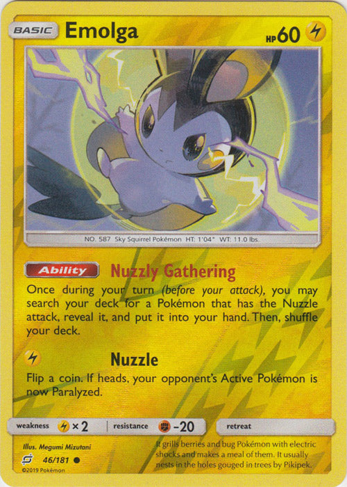 Emolga - 46/181 - Common - Reverse Holofoil