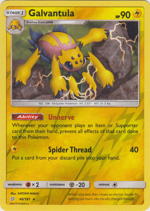 Galvantula - 48/181 - Rare - Reverse Holofoil
