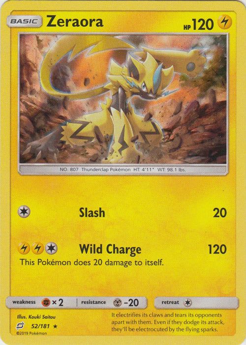Zeraora - 52/181 - Holo Rare