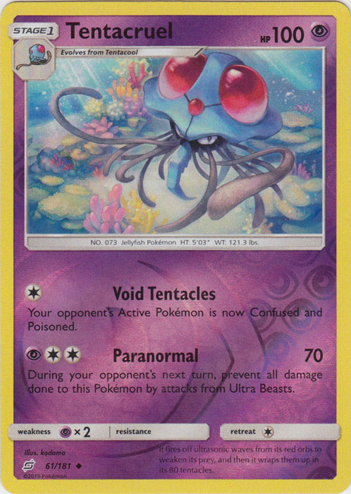 Tentacruel - 61/181 - Uncommon - Reverse Holofoil