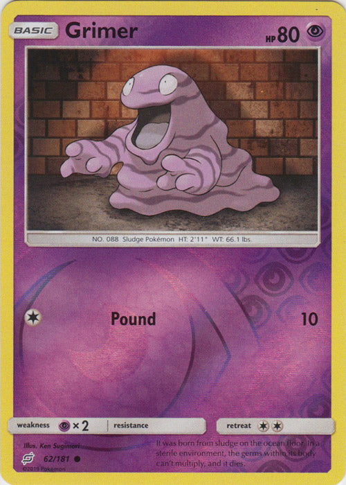Grimer - 62/181 - Common - Reverse Holofoil