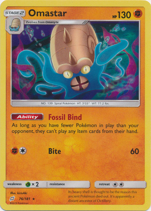 Omastar - 76/181 - Holo Rare