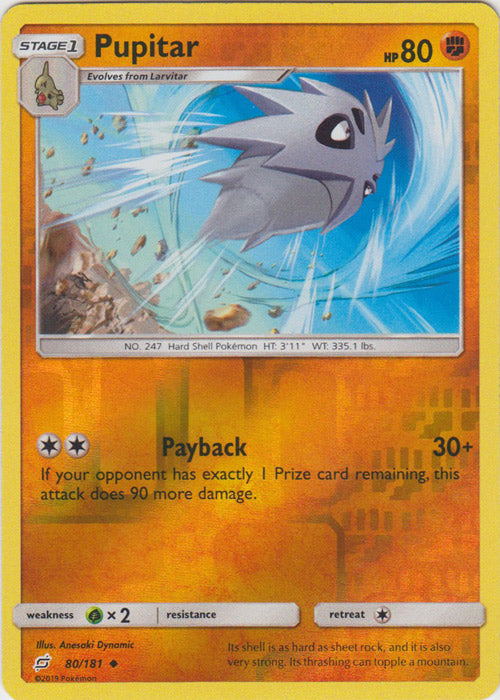 Pupitar - 80/181 - Uncommon - Reverse Holofoil