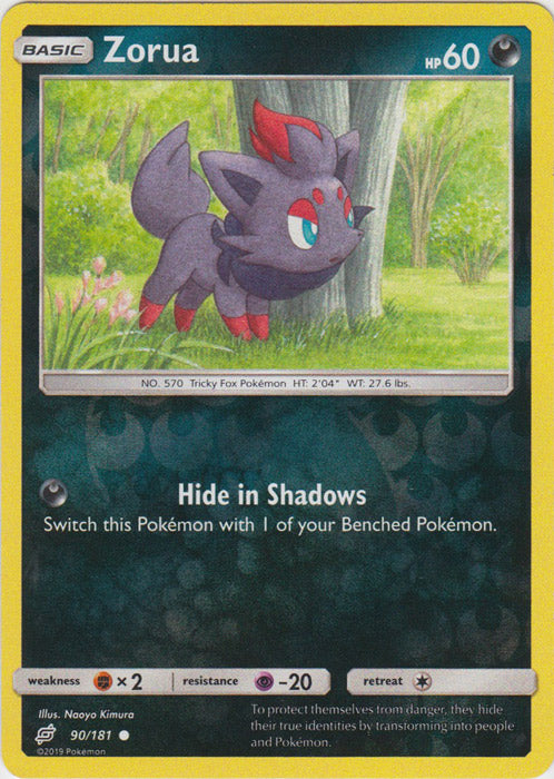 Zorua - 90/181 - Common - Reverse Holofoil