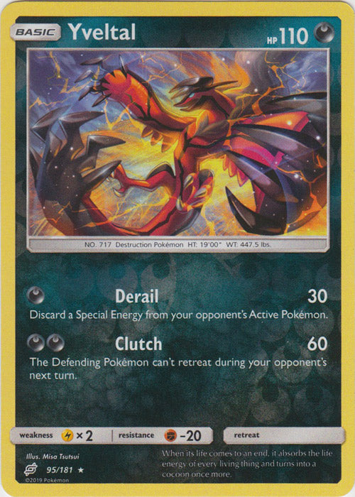 Yveltal - 95/181 - Holo Rare - Reverse Holofoil