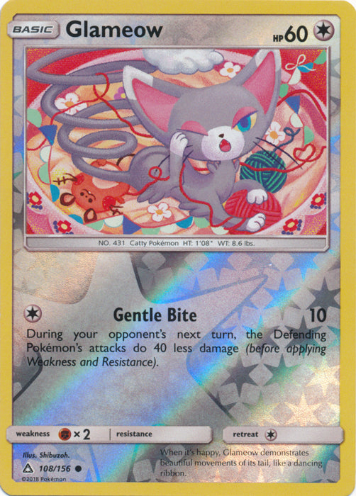 Glameow - 108/156 - Common - Reverse Holofoil