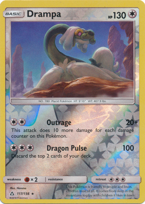 Drampa - 117/156 - Holo Rare - Reverse Holofoil
