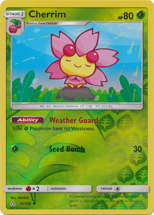 Cherrim - 11/156 - Uncommon - Reverse Holofoil