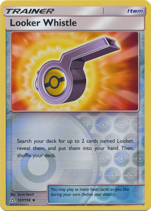 Looker Whistle - 127/156 - Uncommon - Reverse Holofoil