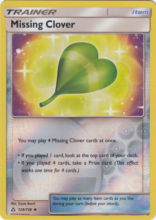 Missing Clover - 129/156 - Uncommon - Reverse Holofoil