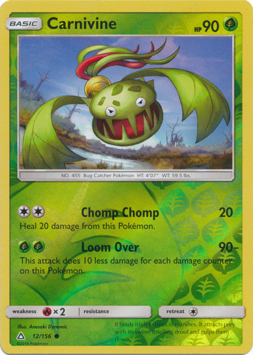 Carnivine - 12/156 - Common - Reverse Holofoil