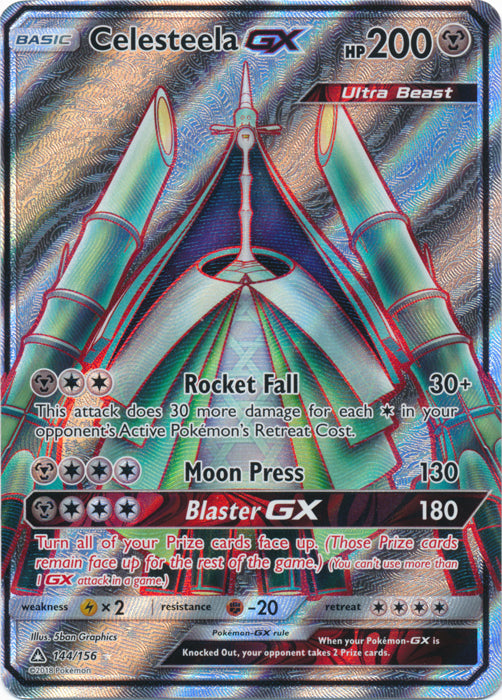 Celesteela GX (Full Art) - 144/156 - Ultra Rare