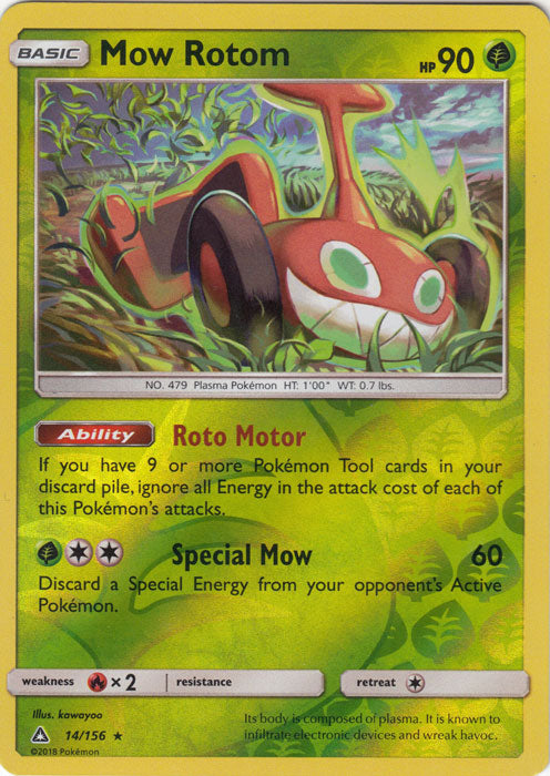 Mow Rotom - 14/156 - Rare - Reverse Holofoil
