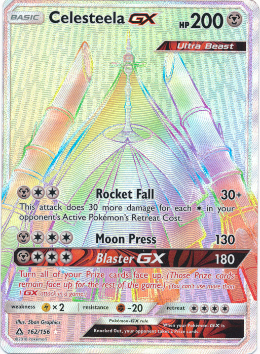 Celesteela GX (Secret Rare) - 162/156 - Secret Rare