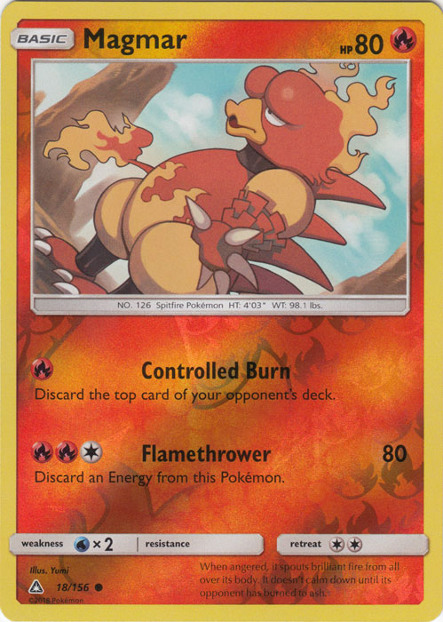 Magmar - 18/156 - Common - Reverse Holofoil