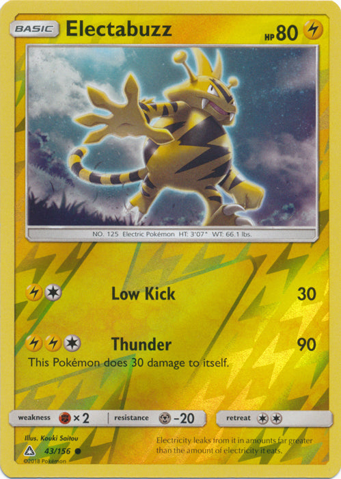Electabuzz - 43/156 - Common - Reverse Holofoil