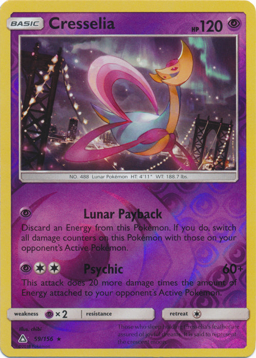 Cresselia - 59/156 - Holo Rare - Reverse Holofoil