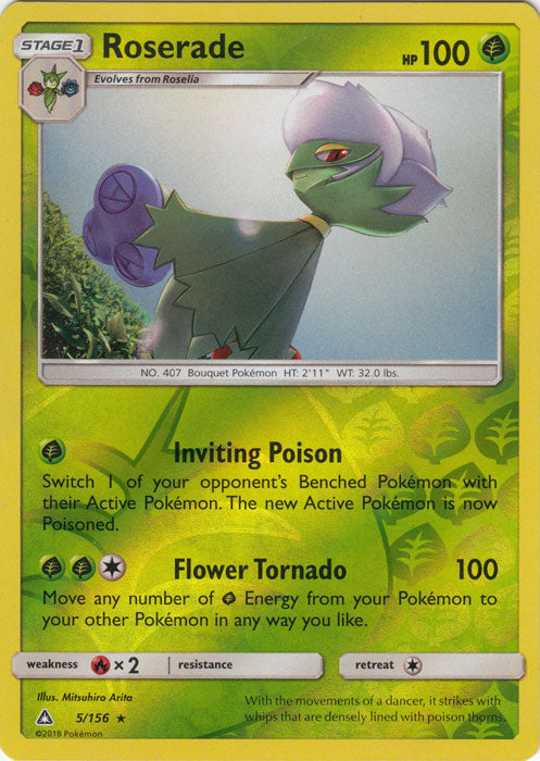 Roserade - 5/156 - Rare - Reverse Holofoil