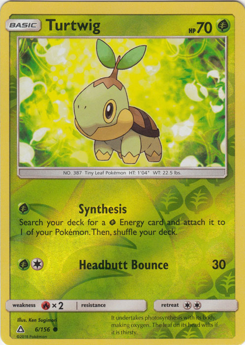 Turtwig - 6/156 - Common - Reverse Holofoil