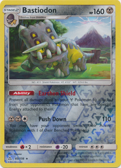 Bastiodon - 85/156 - Holo Rare - Reverse Holofoil