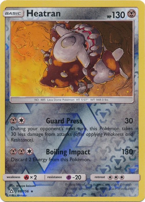 Heatran - 88/156 - Holo Rare - Reverse Holofoil