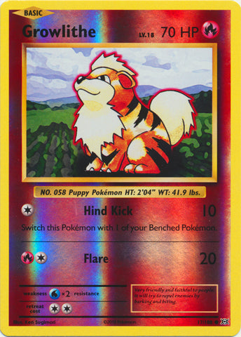 Growlithe - 17/108 - Common - Reverse Holofoil