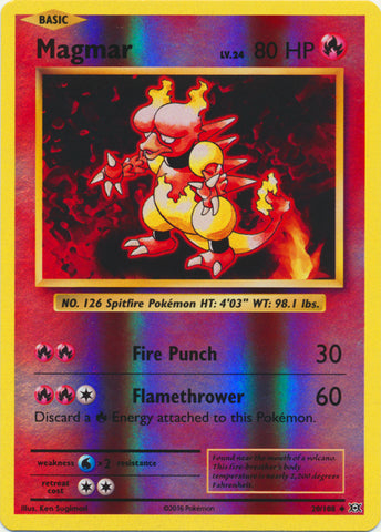 Magmar - 20/108 - Uncommon - Reverse Holofoil