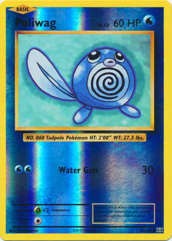 Poliwag - 23/108 - Common - Reverse Holofoil