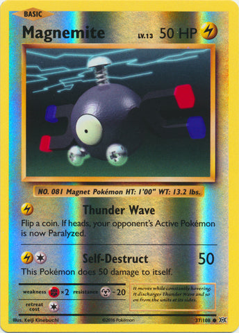 Magnemite - 37/108 - Common - Reverse Holofoil