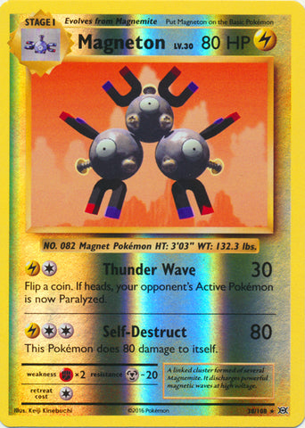 Magneton - 38/108 - Holo Rare - Reverse Holofoil