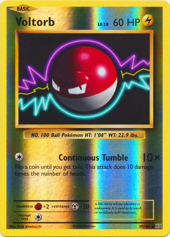 Voltorb - 39/108 - Common - Reverse Holofoil