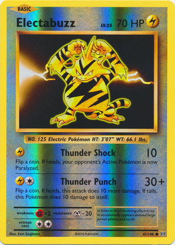 Electabuzz - 41/108 - Common - Reverse Holofoil