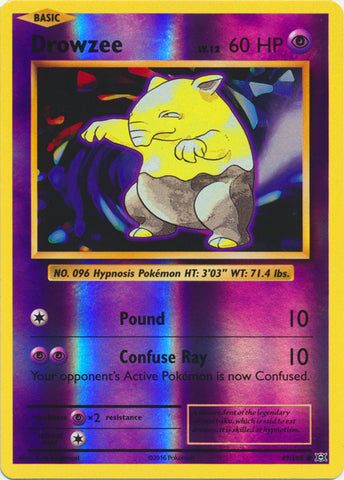 Drowzee - 49/108 - Common - Reverse Holofoil