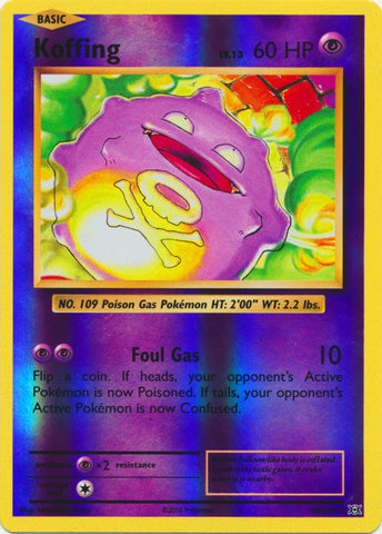 Koffing - 50/108 - Uncommon - Reverse Holofoil