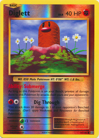 Diglett - 55/108 - Common - Reverse Holofoil