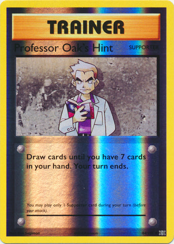 Professor Oak's Hint - 84/108 - Uncommon - Reverse Holofoil