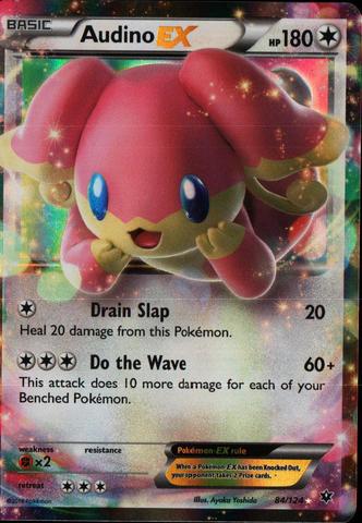 Audino EX - 84/124 - Ultra Rare