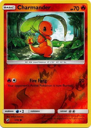 Charmander - 1/70 - Common - Reverse Holofoil
