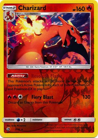 Charizard - 3/70 - Holo Rare - Reverse Holofoil