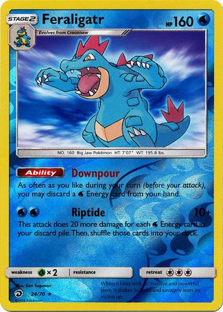 Feraligatr - 24/70 - Holo Rare - Reverse Holofoil