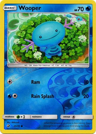 Wooper - 25/70 - Common - Reverse Holofoil