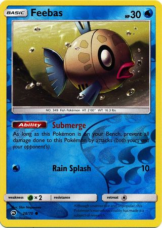 Feebas - 28/70 - Common - Reverse Holofoil