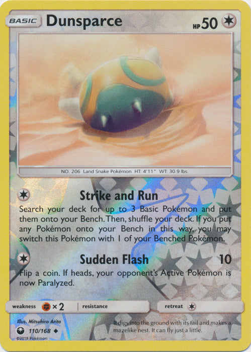 Dunsparce - 110/168 - Uncommon - Reverse Holofoil