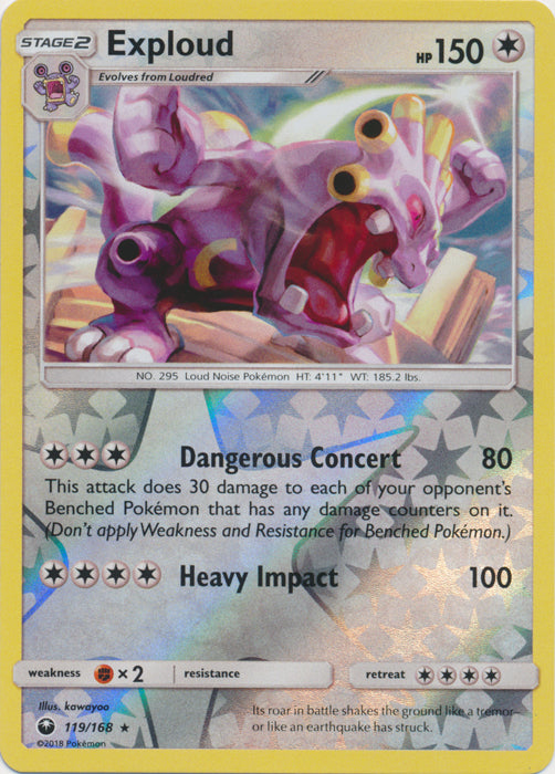 Exploud - 119/168 - Rare - Reverse Holofoil