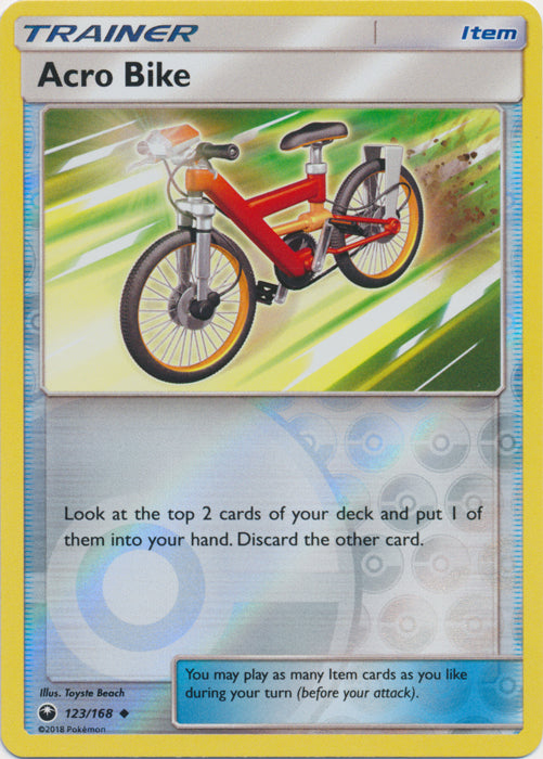 Acro Bike - 123/168 - Uncommon - Reverse Holofoil