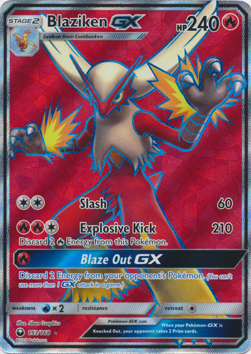 Blaziken GX (Full Art) - 153/168 - Ultra Rare